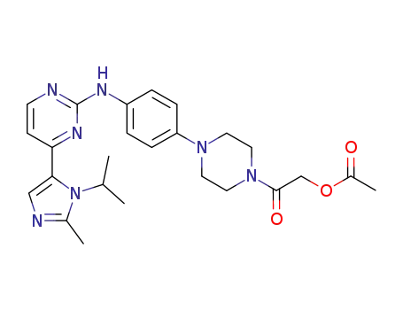 2-{4-[4-(2-acetoxyacetyl)piperazin-1-yl]amino}-4-(1-isopropyl-2-methyl-1H-imidazol-5-yl)pyrimidine