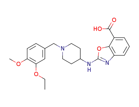 2-[1-(3-ethoxy-4-methoxy-benzyl)-piperidin-4-ylamino]-benzooxazole-7-carboxylic acid
