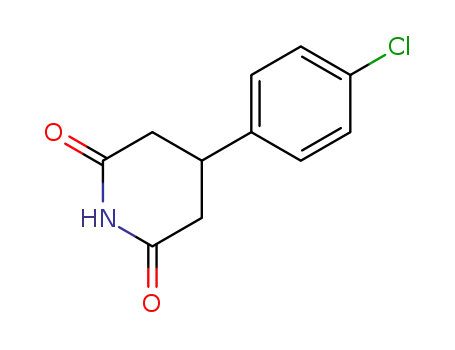 Molecular Structure of 84803-46-3 (3-(4-CHLOROPHENYL) GLUTARIMIDE)