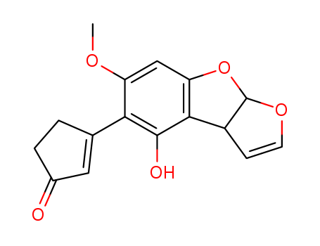 52373-83-8,aflatoxin D1,2-Cyclopenten-1-one,3-(3a,8a-dihydro-4-hydroxy-6-methoxyfuro[2,3-b]benzofuran-5-yl)-, (3aS-cis)-;Furo[2,3-b]benzofuran, 2-cyclopenten-1-one deriv.; Aflatoxin D1