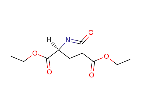 Molecular Structure of 145080-95-1 ((S)-(-)-2-ISOCYANATOGLUTARIC ACID DIETHYL ESTER)