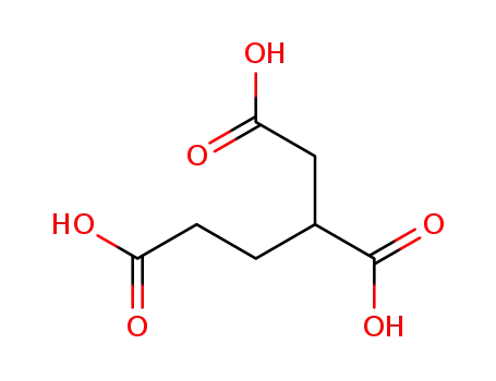Molecular Structure of 923-42-2 (1,2,4-Butanetricarboxylic acid)