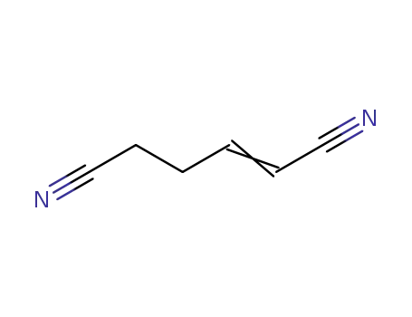Molecular Structure of 13042-02-9 (hex-2-enedinitrile)