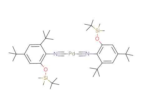 Pd(CNC6H2(C(CH3)3)2OSi(CH3)2C(CH3)3)2