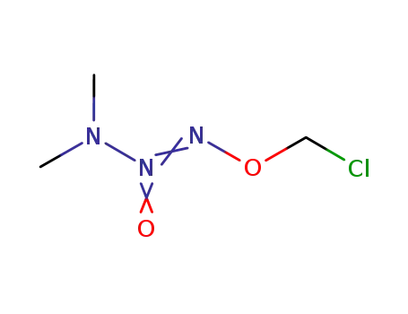 1-chloromethoxy-3,3-dimethyl-triaz-1-ene 2-oxide
