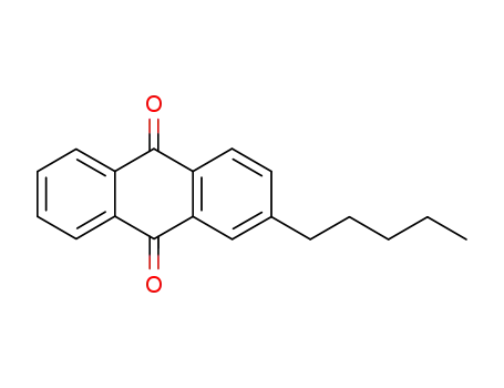 Molecular Structure of 13936-21-5 (2-Amylanthraquinone)