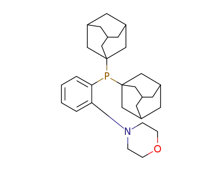 Molecular Structure of 1237588-12-3 (N-[2-(di-1-adamantylphosphino) phenyl]morpholine,98% Mor-DalPhos)