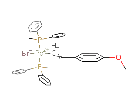 trans-[Pd(CHCHC6H4OMe)Br(diphenylmethylphosphine)2]