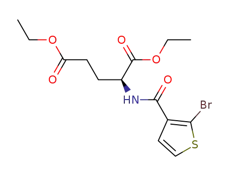 (S)-2-[(2-bromothiophene-3-carbonyl)amino]pentanedioic acid diethyl ester