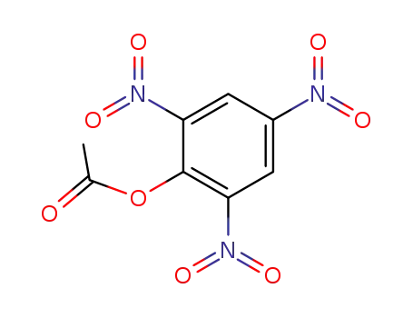 Molecular Structure of 7614-96-2 (Phenol, 2,4,6-trinitro-, acetate (ester))