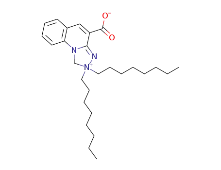 2,2-dioctyl-1,2-dihydro-[1,2,4]triazolo[4,3-a]quinolin-2-ium-4-carboxylate