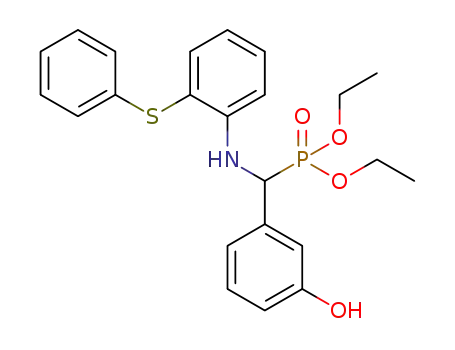 diethyl α-(3-hydroxyphenyl)-α-[2-(phenylthio)phenylamino]methyl phosphonate
