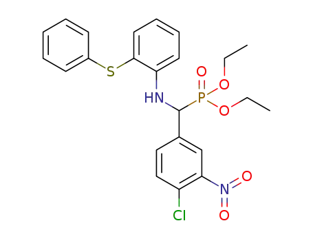 diethyl α-(4-chloro-3-nitrophenyl)-α-[2-(phenylthio)phenylamino]methylphosphonate