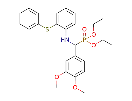 diethyl α-(3,4-dimethoxyphenyl)-α-[2-(phenylthio)phenylamino]methylphosphonate