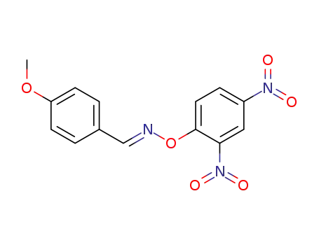 Molecular Structure of 115828-58-5 (Benzaldehyde, 4-methoxy-, O-(2,4-dinitrophenyl)oxime, (E)-)