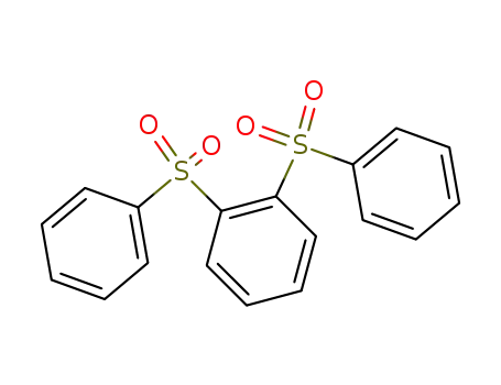 Molecular Structure of 102059-02-9 (Benzene, 1,2-bis(phenylsulfonyl)-)