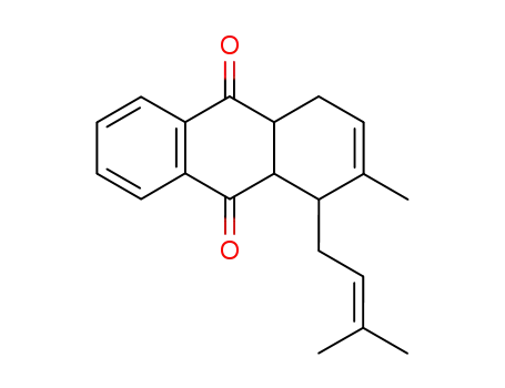2-Methyl-1-(3-methyl-but-2-enyl)-1,4,4a,9a-tetrahydro-anthraquinone