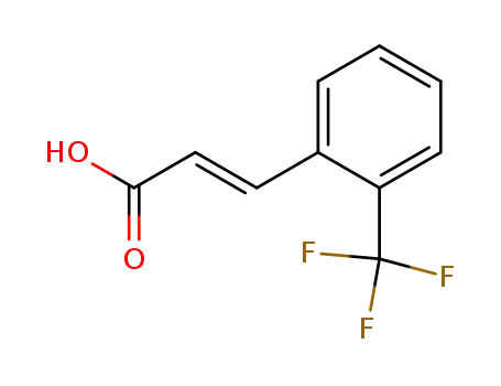Molecular Structure of 98386-81-3 (2-(TRIFLUOROMETHYL)CINNAMIC ACID)