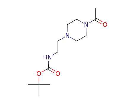 tert-butyl 2-(4-acetylpiperazin-1-yl)ethylcarbamate