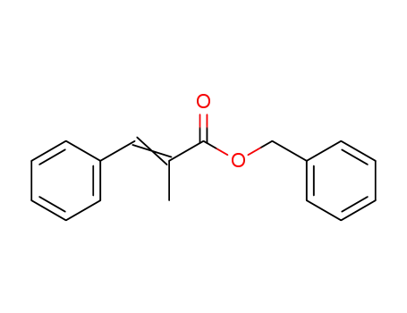 Molecular Structure of 87995-30-0 (2-Propenoic acid, 2-methyl-3-phenyl-, phenylmethyl ester)