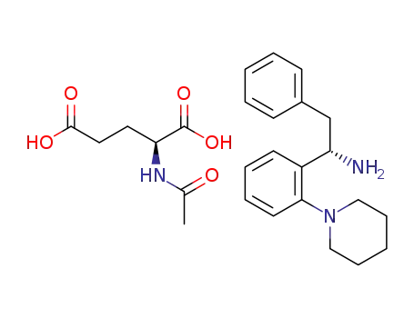 (S,S)-2-phenyl-1-[2-(piperidin-1-yl)phenyl]ethylamine-N-acetyl-L-glutamate salt