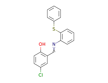 4-chloro-2-((2-(phenylthio)phenylimino)methyl)phenol