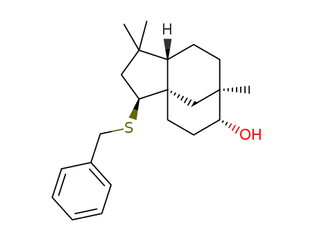 (1S,2S,5S,8R,9R)-2-(benzylsulfanyl)-4,4,8-trimethyltricyclo[6.3.1.01,5]dodecan-9-ol