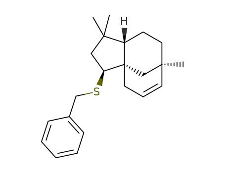 (1S,2S,5S,8R)-2-(benzylsulfanyl)-4,4,8-trimethyltricyclo[6.3.1.01,5]dodec-9-ene