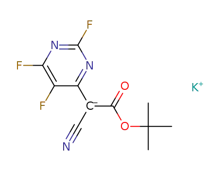 potassium-2-(tert-butoxy)-1-cyano-2-oxo-1-(2,5,6-trifluoropyrimidin-4-yl)ethan-1-ide