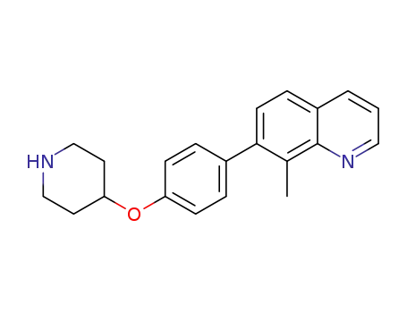 8-methyl-7-[4-(4-piperidyloxy)phenyl]quinoline