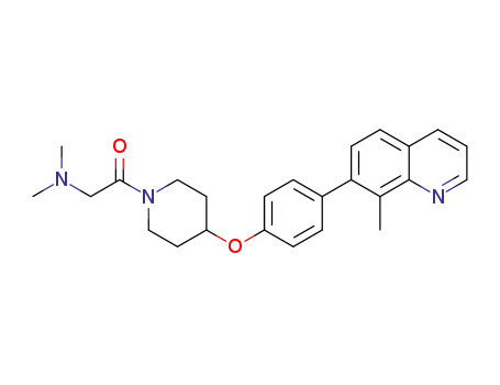 2-(dimethylamino)-1-[4-[4-(8-methyl-7-quinolyl)phenoxy]-1-piperidyl]ethanone