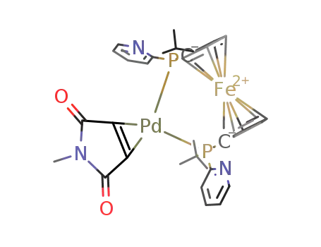 [Pd(Cp2Fe)(P(2-pyridyl)(t-butyl))2 2-(N-methylmaleimide)]