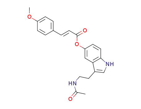 3-(2-acetamidoethyl)-1H-indol-5-yl (E)-3-(4-methoxyphenyl)acrylate