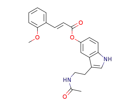 3-(2-acetamidoethyl)-1H-indol-5-yl (E)-3-(2-methoxyphenyl)acrylate
