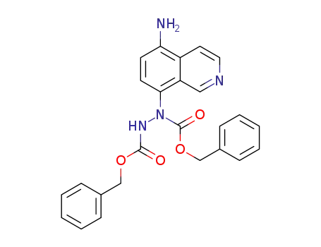 dibenzyl 1-(5-aminoisoquinolin-8-yl)hydrazine-1,2-dicarboxylate