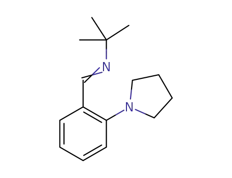 2-methyl-N-[2-(pyrrolidin-1-yl)benzylidene]propan-2-amine