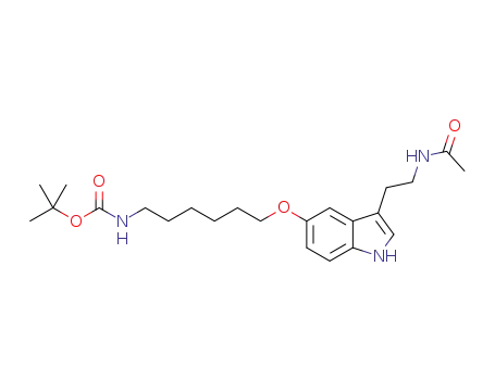 tert-butyl N-(6-{[3-(2-acetamidoethyl)-1H-indol-5-yl]oxy}hexyl) carbamate