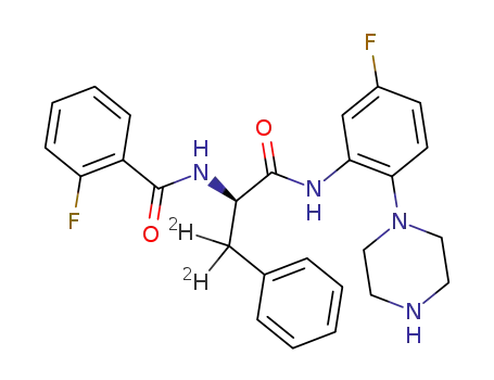 (R)-2-fluoro-N-(1-((5-fluoro-2-(piperazin-1-yl)phenyl)amino)-1-oxo-3-phenylpropan-2-yl-3,3-d2)benzamide