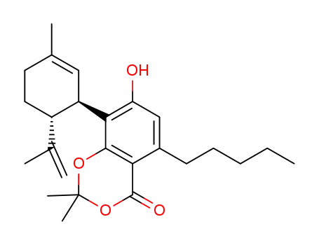 7-hydroxy-2,2-dimethyl-8-((1R,6R)-3-methyl-6-(prop-1-en-2-yl)cyclohex-2-en-1-yl)-5-pentyl-4H-benzo[d][1,3]dioxin-4-one