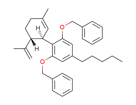 2-[(1R,6R)-3-methyl-6-prop-1-en-2-yl-1-cyclohex-2-enyl]-1,3-dibenzyloxy-5-pentylbenzene