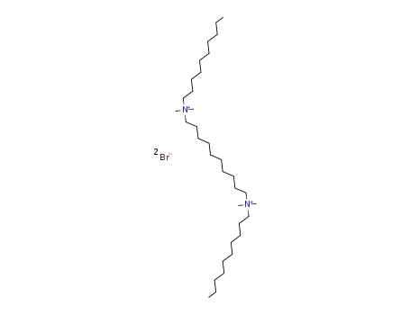 Molecular Structure of 87723-18-0 (1,10-Decanediaminium, N,N'-didecyl-N,N,N',N'-tetramethyl-,
dibromide)