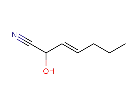 2-hydroxy-3-heptenenitrile