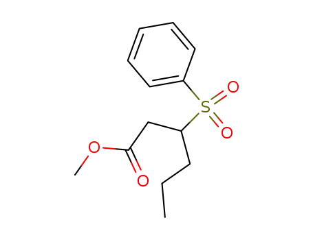 3-Benzenesulfonyl-hexanoic acid methyl ester