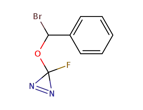 Molecular Structure of 138173-30-5 (3H-Diazirine, 3-(bromophenylmethoxy)-3-fluoro-)