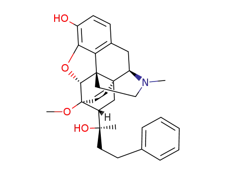 Molecular Structure of 14521-98-3 ((1-hydroxy-1-methyl-3-phenylpropyl)-6,14-endo-ethenotetrahydrooripavine)