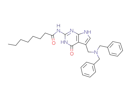 N-(5-((dibenzylamino)methyl)-4-oxo-4,7-dihydro-3H-pyrrolo[2,3-d]pyrimidin-2-yl)octanamide