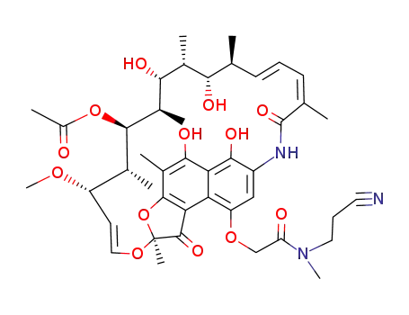 O4-{[(2-cyano-ethyl)-methyl-carbamoyl]-methyl}-rifamycin