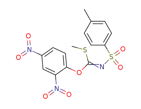 N-[1-(2,4-Dinitro-phenoxy)-1-methylsulfanyl-meth-(Z)-ylidene]-4-methyl-benzenesulfonamide