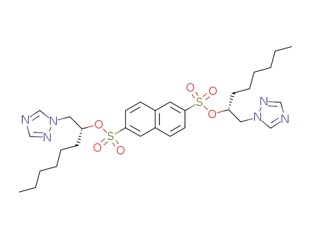 Naphthalene-2,6-disulfonic acid bis-((R)-1-[1,2,4]triazol-1-ylmethyl-heptyl) ester