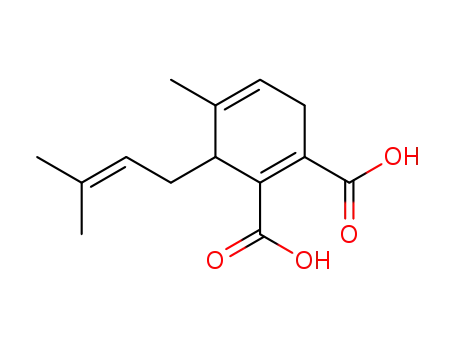 4-Methyl-3-(3-methyl-but-2-enyl)-cyclohexa-1,4-diene-1,2-dicarboxylic acid